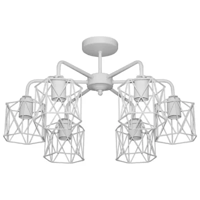 Светильник "Стелла" 161 НПБ 01-6х60-142 Е27 ИУ бел. муар Элетех 1005404670