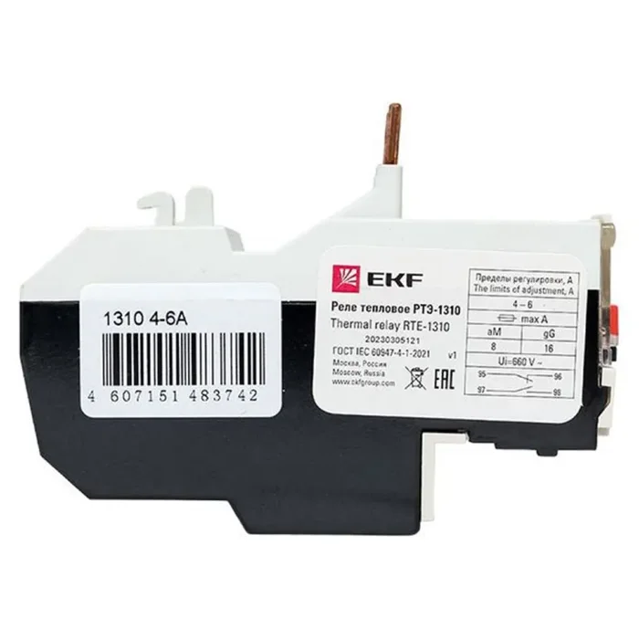 Реле тепл. РТЭ 1310 4-6А EKF rel-1310-4-6