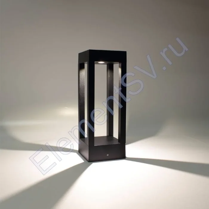 Уличный светильник столбик JH-BD-B18 DHL37 (220V, 7W, черный корпус, 300mm, IP65, warm white)