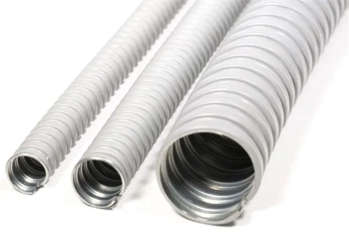 Металлорукав в ПВХ изоляции МРПИ НГ 20 d20мм без протяжки сер. (уп.50м) ГОФРОМАТИК zeta41921