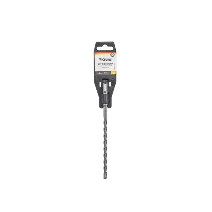 Бур по бетону 8х210мм крестовая пластина SDS PLUS Kranz KR-91-0807