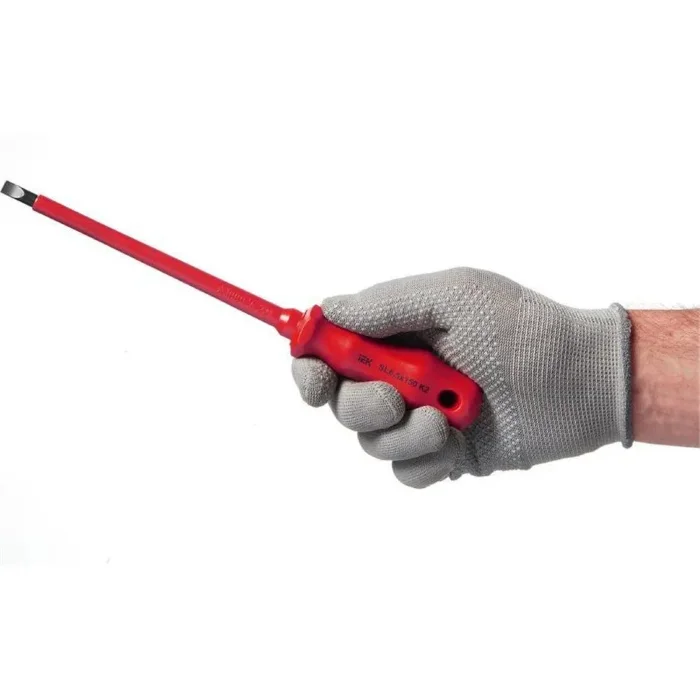 Отвертка диэлектрическая шлицевая SL6.5х150 K2 1000В ARMA2L 3 IEK A2L3-SC30-K2-SL-65-150