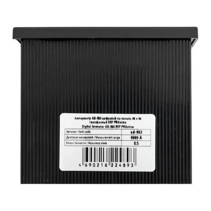 Амперметр цифровой AD-963 3ф на панель 96х96 EKF ad-963