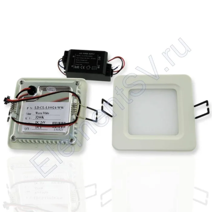 Светодиодный светильник встраиваемый IC-SW L100 (4,8W, Warm White)