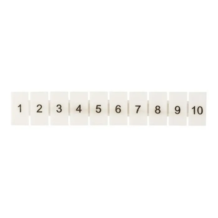 Маркеры для UT/ST/Push-in 2.5 с нумерацией 1-10 (уп.100шт) EKF zb-st-2.5-1-10
