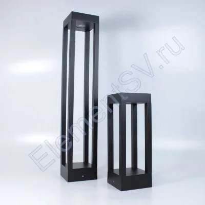 Уличный светильник столбик JH-BD-B18 DHL38 (220V, 7W, черный корпус, 600mm, IP65, warm white)