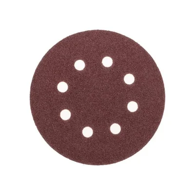 Диск абразивный на ворсовой основе на липучке перфорир. P60 125мм (уп.10шт) Kranz KR-91-1165