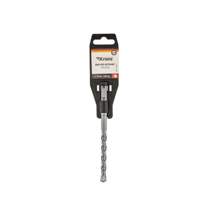 Бур по бетону 10x160мм SDS PLUS Kranz KR-91-0013