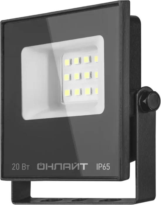 Прожектор светодиодный 90 844 OFL-03-20-6.5K-BL-IP65-LED 20Вт 6500К IP65 1600лм черн. ОНЛАЙТ 90844