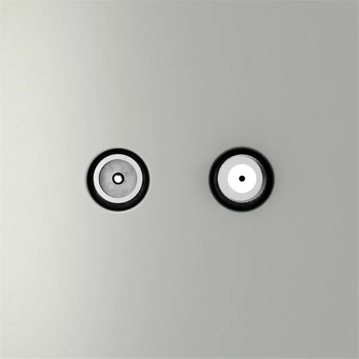 Розетка телевизионная оконечная TV + SAT 2-м СП S70 механизм сталь Voltum VLS060405