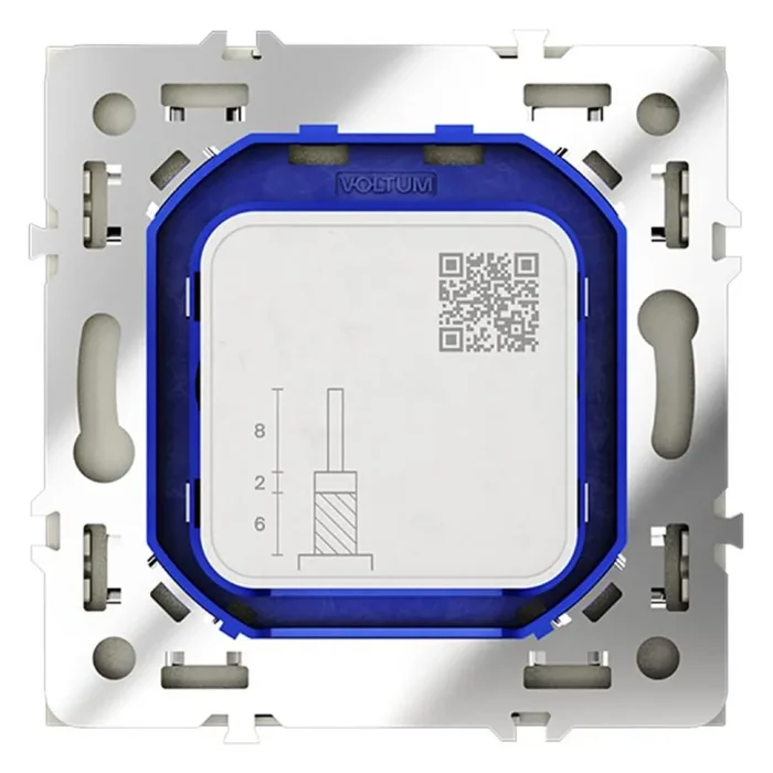 Розетка телевизионная оконечная TV + SAT 2-м СП S70 механизм сталь Voltum VLS060405