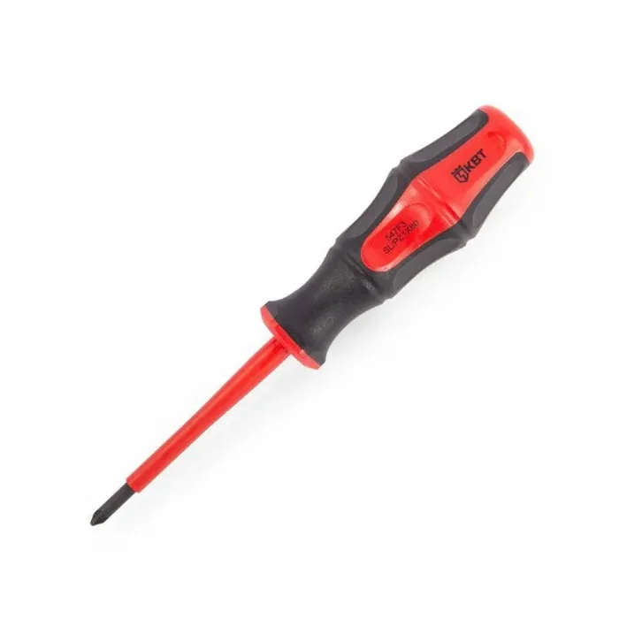 Отвертка диэлектрическая &quot;Профи&quot; PZ/FL1х80 КВТ 79778
