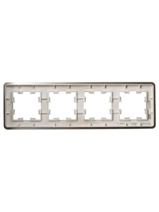 Рамка 4-м BRITE РУ-4-1-Бр метал. шампань RE AL IEK BR-M42-M-21-K37