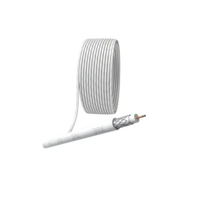 Кабель коаксиальный RG-6U CCS/оплетка Al 64проц. PVC Simple 75Ом бел. (м) Эра Б0044597