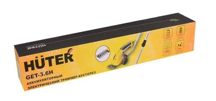 Триммер электрический аккум. кусторез GET-3.6H HUTER 70/1/29