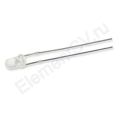 Светодиод ICL-3mm LE49 (white, 2000-3000 mcd, fog)