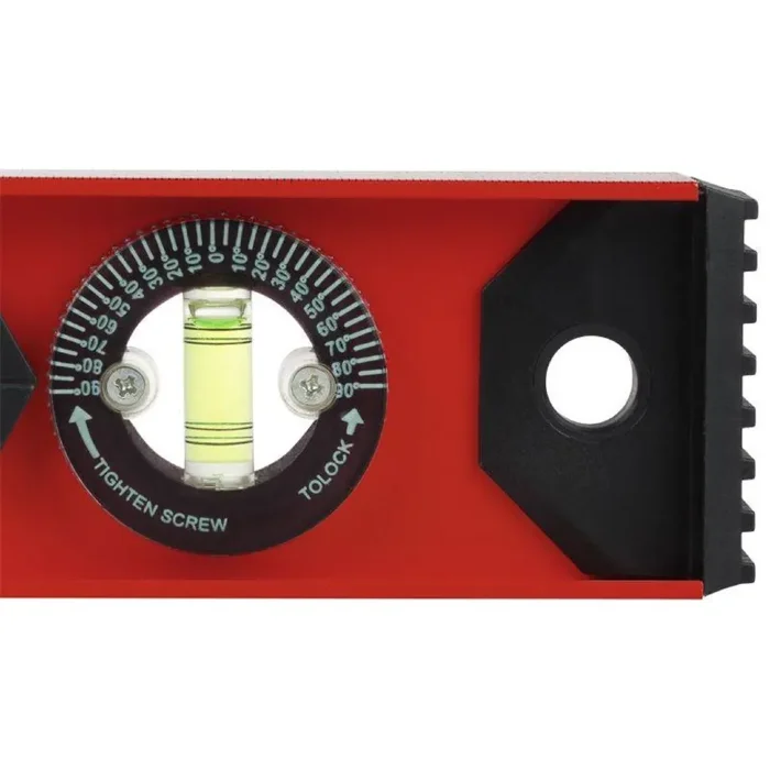 Уровень алюминиевый "Рельс" 600мм 3 глазка (1 поворотный) Rexant 12-9211