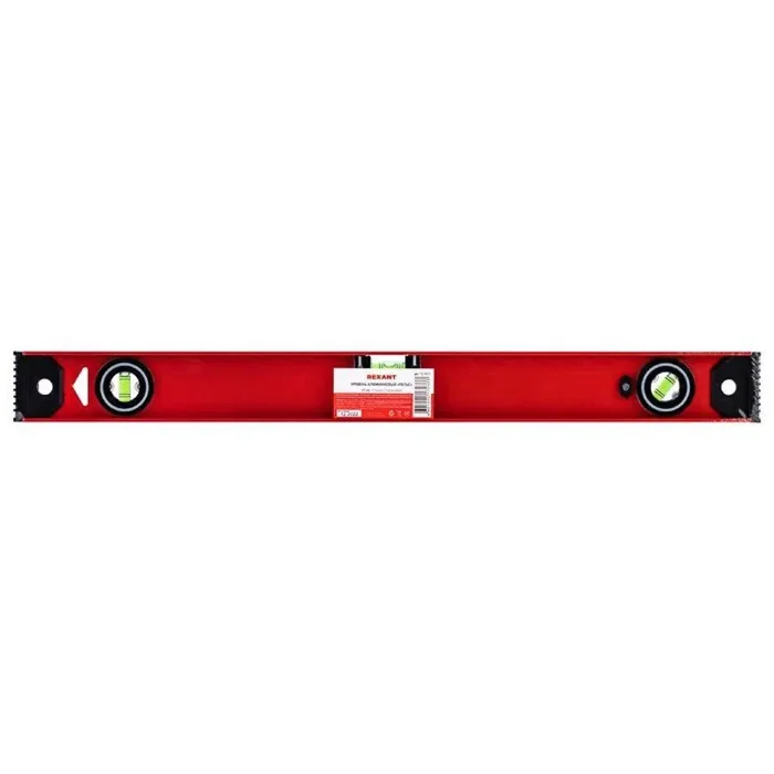 Уровень алюминиевый "Рельс" 600мм 3 глазка (1 поворотный) Rexant 12-9211