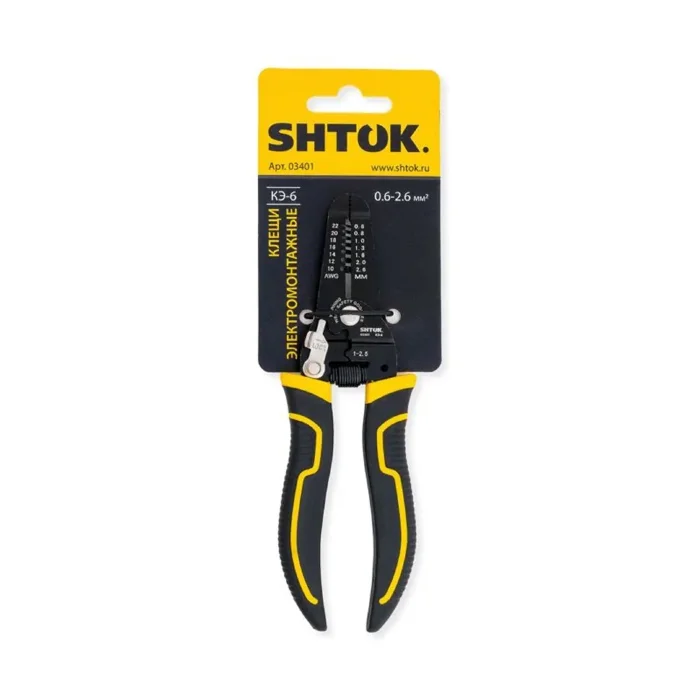 Клещи электромонтажные КЭ-6 (03401) SHTOK 376199