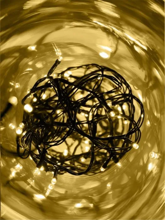 Гирлянда AC-G02-80Y 80LED 8.8м 8реж. 220В желт. ФАZА 5047693