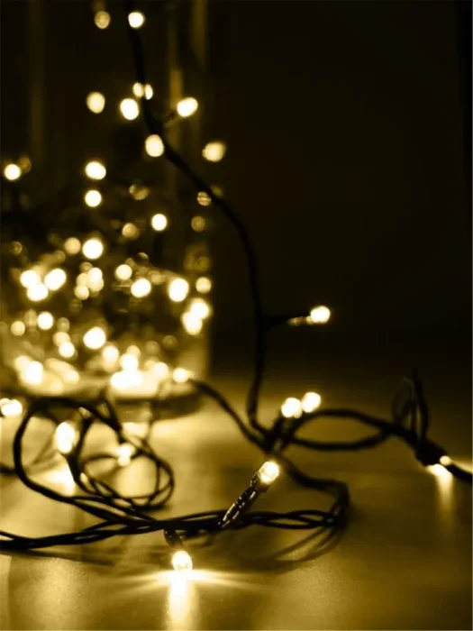 Гирлянда AC-G02-80Y 80LED 8.8м 8реж. 220В желт. ФАZА 5047693