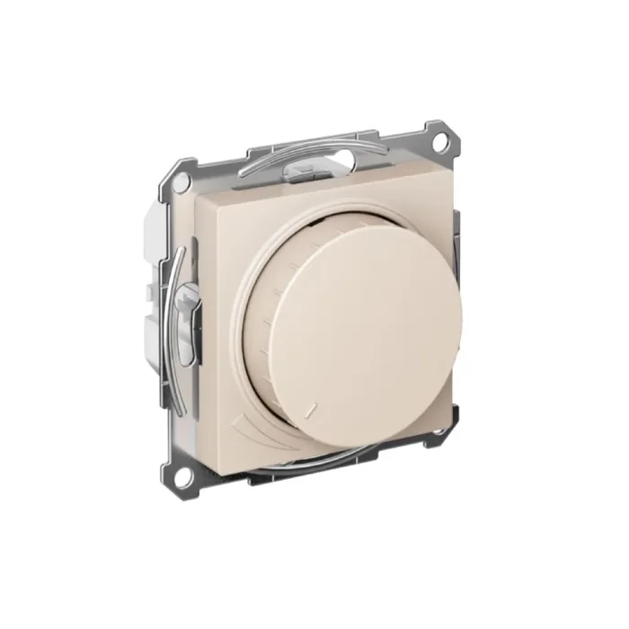 Светорегулятор поворотно-нажимной AtlasDesign 400Вт механизм беж. SE ATN000223