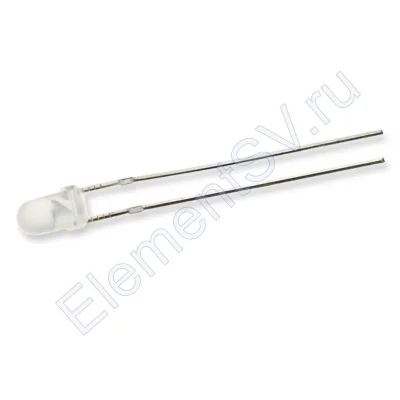 Светодиод ICL-3mm LE52 (yellow, 500-700 mcd, fog)