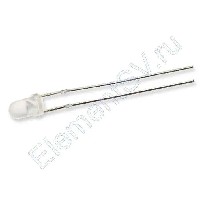 Светодиод ICL-3mm LE52 (yellow, 500-700 mcd, fog)
