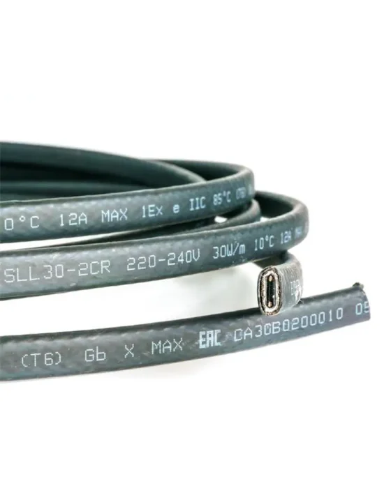 Кабель нагревательный саморег. строительного применения (трубы) 16Вт/м 16AWG термопласт Extherm SXLL16-2CR