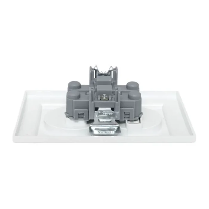 Розетка 2-м СП Минск 10А IP20 без заземл. защ. шторки бел. Basic EKF ERR10-102-100