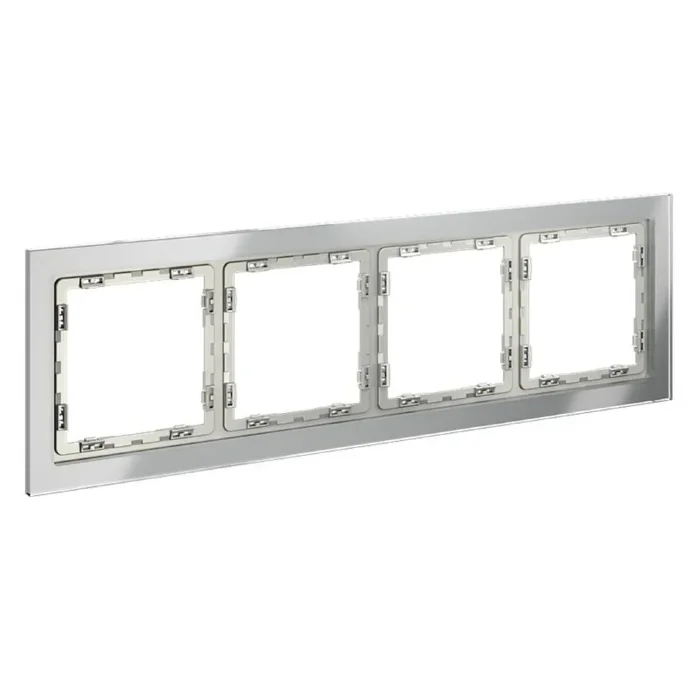 Рамка 4-м S70 стеклян. сталь Voltum VLS110405