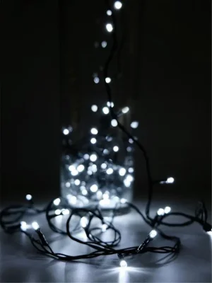 Гирлянда AC-G02-80W 80LED 8.8м 8реж. 220В бел. ФАZА 5047716