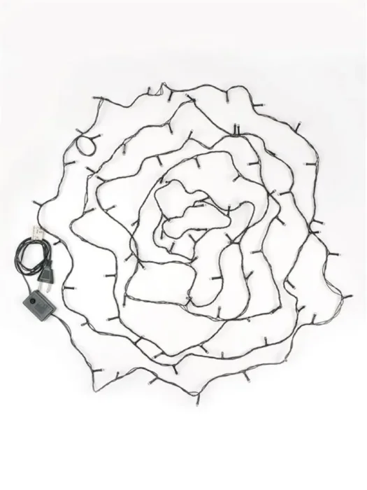 Гирлянда AC-G02-80W 80LED 8.8м 8реж. 220В бел. ФАZА 5047716