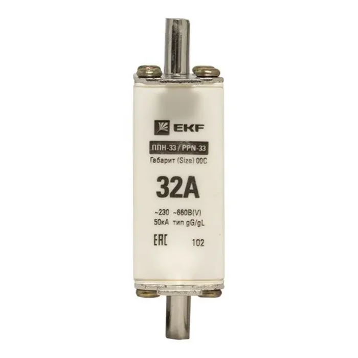 Вставка плавкая ППН-33 100/32А габарит 00С PROxima EKF fus-33/100/32
