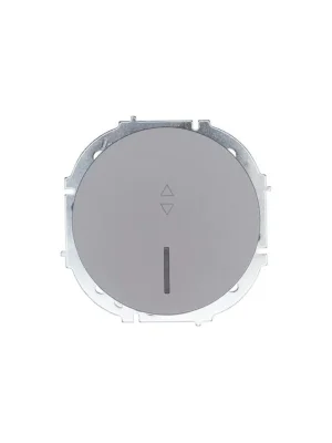 Выключатель проходной 1-кл. СП OSEN 10А IP20 с подсветкой механизм сер. матов. LEZARD 743-7488-114