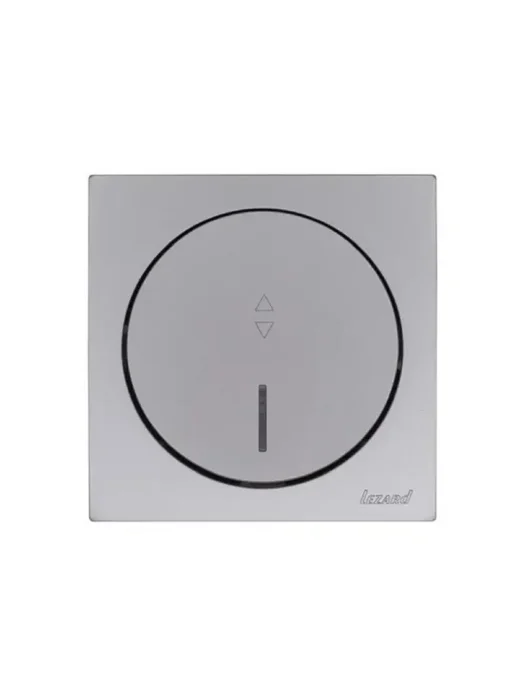 Выключатель проходной 1-кл. СП OSEN 10А IP20 с подсветкой механизм сер. матов. LEZARD 743-7488-114