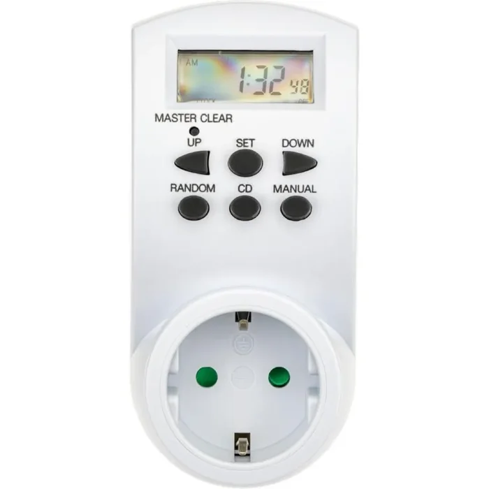 Таймер недельный электронный с заземл. 1.8кВт бел. REV 66989 6