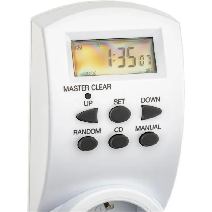 Таймер недельный электронный с заземл. 1.8кВт бел. REV 66989 6