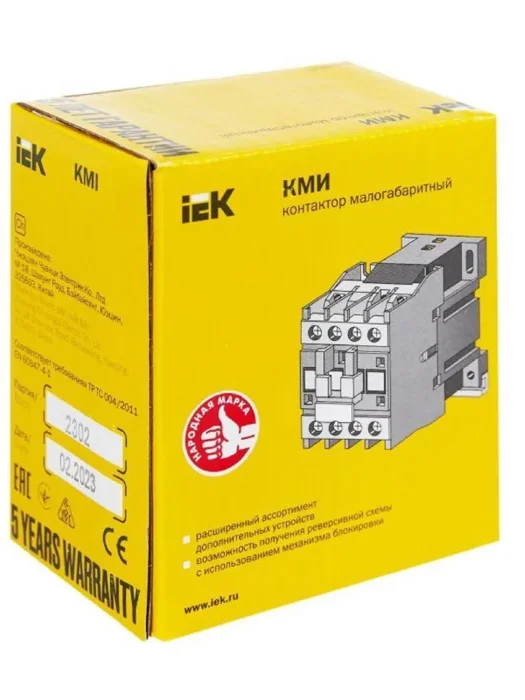 Контактор КМИ-11210 12А 24В/АС3 1НО KARAT IEK KKM11-012-024-10