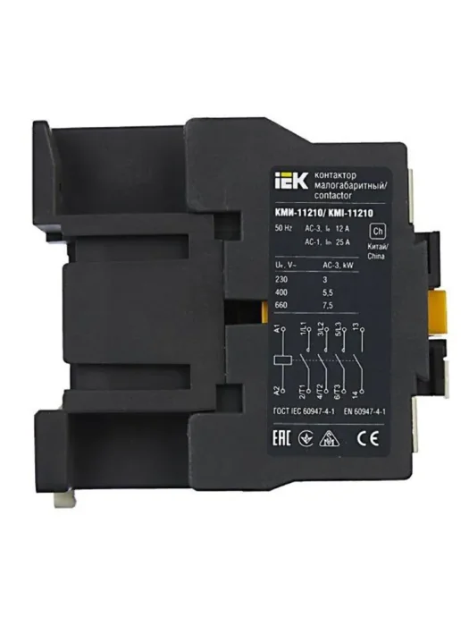 Контактор КМИ-11210 12А 24В/АС3 1НО KARAT IEK KKM11-012-024-10