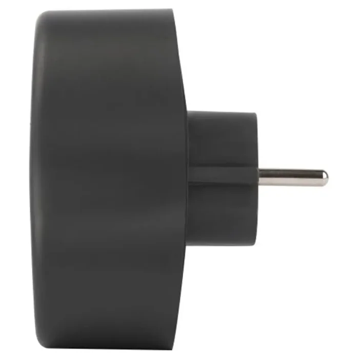 Разветвитель электрический SPx-2e-B на 2 розетки с заземл. 16А черн. Эра Б0059722