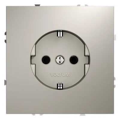 Розетка 1-м СП S70 16А с заземл. механизм кашемир Voltum VLS040103