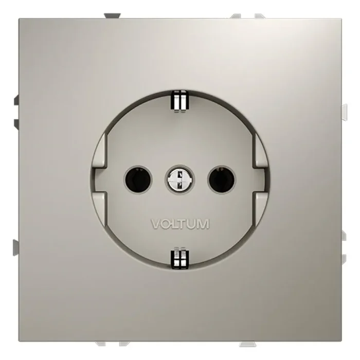 Розетка 1-м СП S70 16А с заземл. механизм кашемир Voltum VLS040103