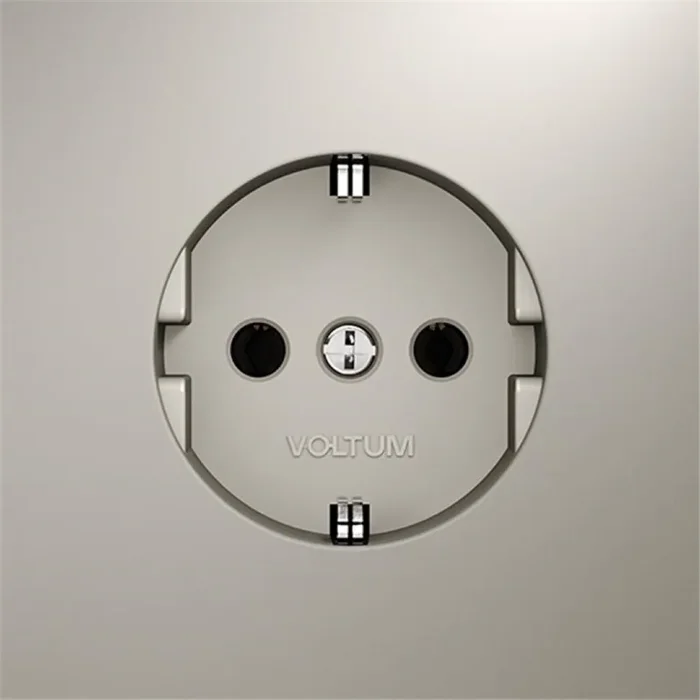 Розетка 1-м СП S70 16А с заземл. механизм кашемир Voltum VLS040103