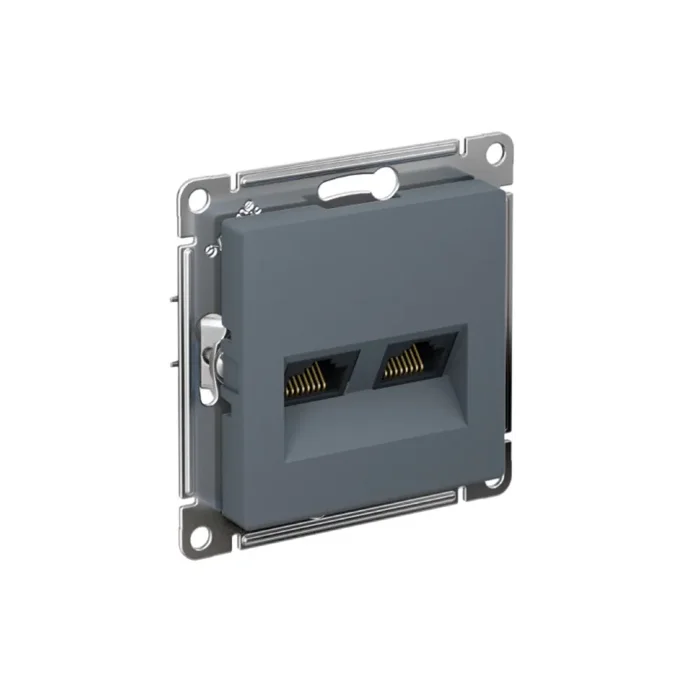 Розетка компьютерная 2-м AtlasDesign RJ45 кат.5E механизм грифель SE ATN000785