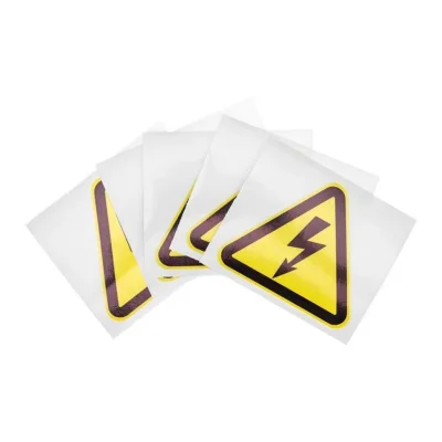 Наклейка знак электробезопасности &quot;Опасность поражения электротоком &quot; 100х100х100мм Rexant 56-0005