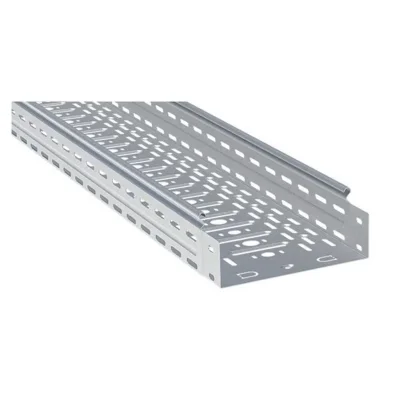 Лоток листовой перфорир. 400х80 L3000 сталь 1мм EKF L8040001