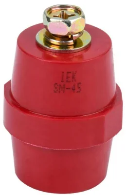 Изолятор SM45 (М8) силовой с болтом IEK YIS11-45-14-B