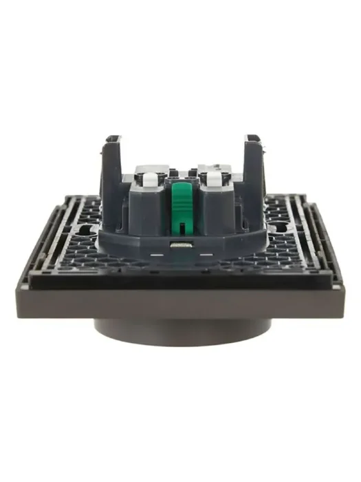 Розетка 2-м СП FORTE&PIANO FP323 16А с заземл. защ. шторки безвинт. крепл. сер. IEK FP-R24-16-1-K03