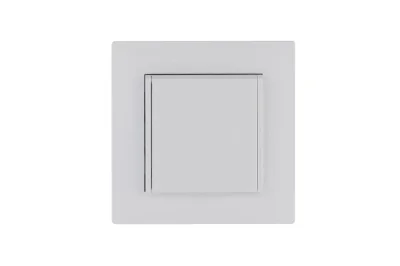 Розетка 1-м с крышкой Karea RIZZ с заземл. бел. Makel 88001029